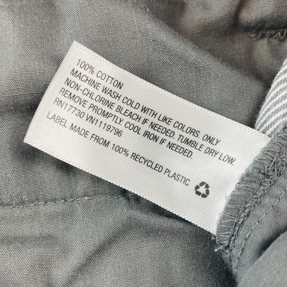 GOODFELLOW & CO • Grey Striped Flat-Front Linden Shorts, W30 - Picture 12 of 14